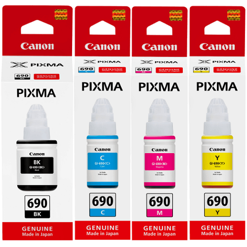 Original Canon GI 790 Ink Black Cyan Yellow Magenta SET For Gseries Printer G1000 G1010 G2010 G2000 to G4000 (GI790 GI-790)
