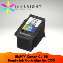 Load image into Gallery viewer, Canon "EMPTY" CL 98 Ink Cartridge