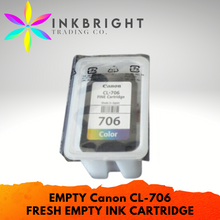 Load image into Gallery viewer, Canon "EMPTY" CL 706 Ink Cartridge