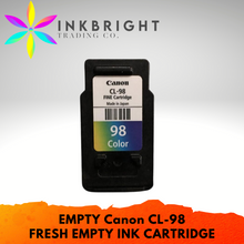 Load image into Gallery viewer, Canon "EMPTY" CL 98 Ink Cartridge