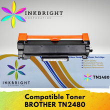 Load image into Gallery viewer, InkBright TN 2480 Brother Toner Compatible for Printer DCP L2535DW 2550 2375 2715 2750 (TN-2480 TN2480)