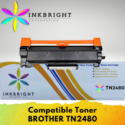 InkBright TN 2480 Brother Toner Compatible for Printer DCP L2535DW 2550 2375 2715 2750 (TN-2480 TN2480)