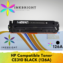 Load image into Gallery viewer, InkBright CE310A Black Toner Cartridge (126A)