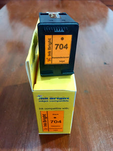 InkBright 704 Black Ink Cartridge (704b)