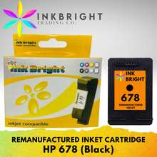 Load image into Gallery viewer, InkBright 678 Black Ink Cartridge