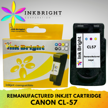 Load image into Gallery viewer, InkBright CL 57 Tri-Color Refillable (CL-57 CL57)