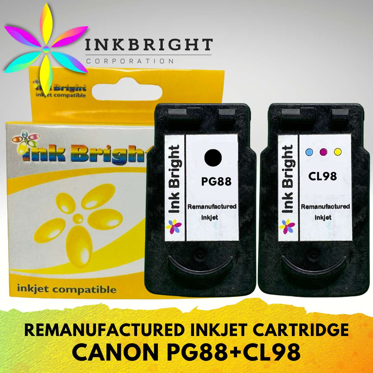 InkBright CL-98 Tri-Color Ink Refillable (CL 98 CL98) – Ink Bright Trading