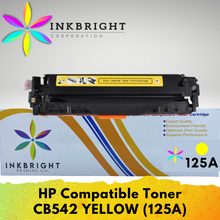 Load image into Gallery viewer, InkBright CB542 Yellow Toner Cartridge (125A)