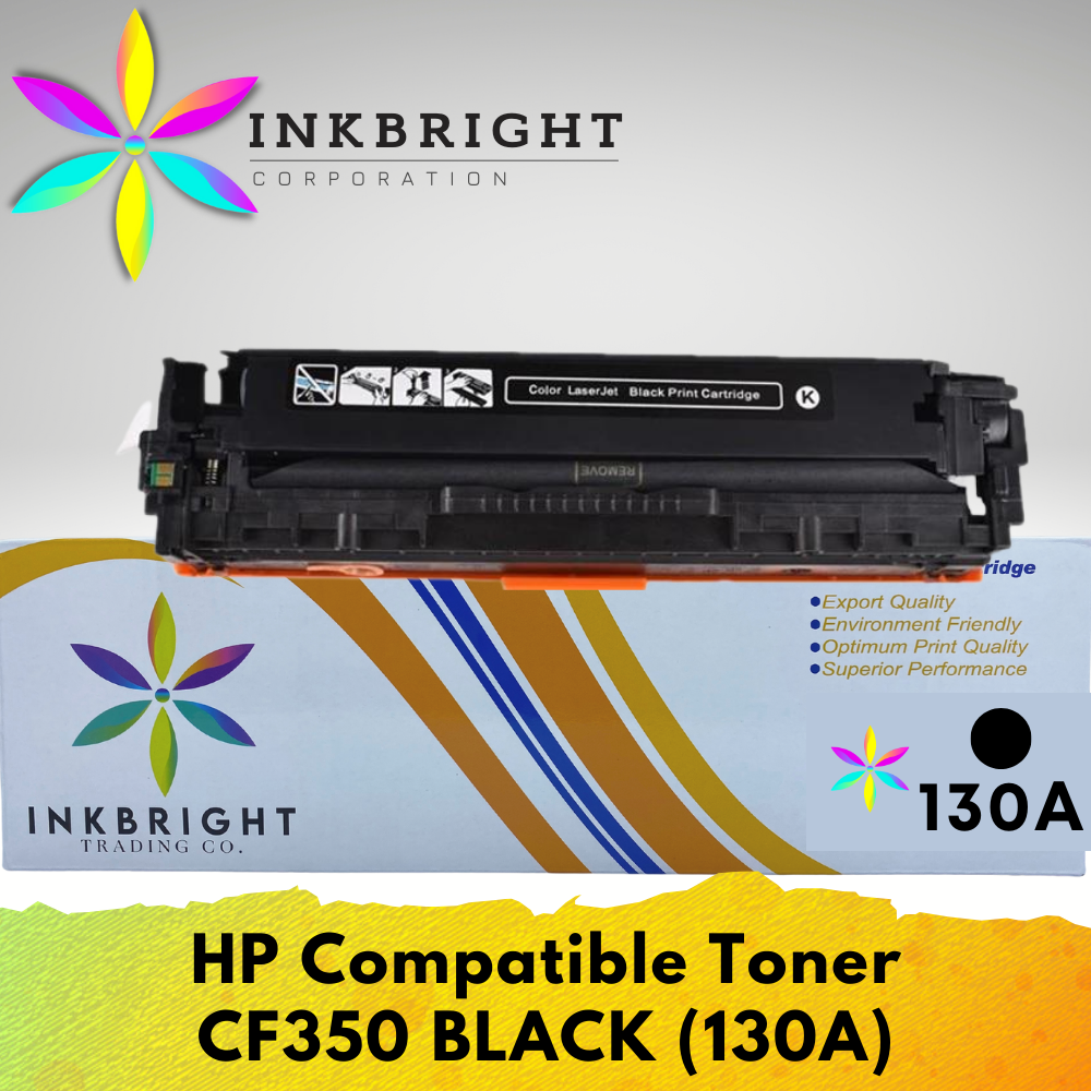 InkBright CF350A Black Toner Cartridge (130A)