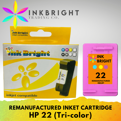 InkBright 22 Tri-colored Ink Cartridge (22c 22)