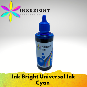 InkBright Universal Ink Black Cyan Yellow Magenta Set - for Epson, Canon, HP, Brother, 003, 664