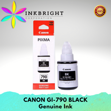 Load image into Gallery viewer, Original Canon GI 790 Ink Black Cyan Yellow Magenta SET - For Gseries Printer G1000 G1010 G2010 G2000 to G4000 (GI790 GI-790)