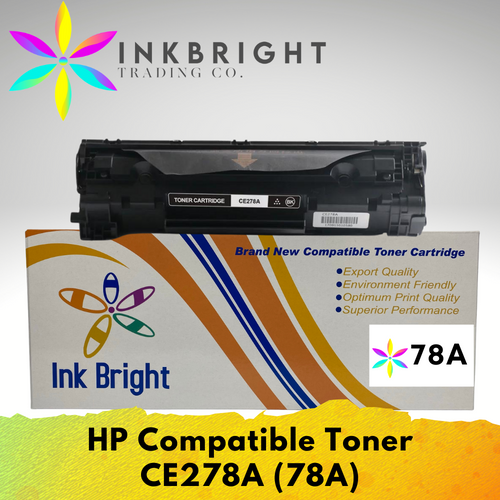 InkBright CE278A Black Toner Cartridge