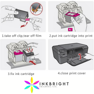 InkBright CL 811 TriColor Ink Cartridge Refillable (CL-811 CL811)
