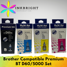 Load image into Gallery viewer, InkBright BT5000 Set Brother Compatible Ink (B/C/Y/M)