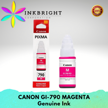 Load image into Gallery viewer, Original Canon GI 790 Ink Black Cyan Yellow Magenta SET - For Gseries Printer G1000 G1010 G2010 G2000 to G4000 (GI790 GI-790)