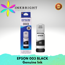 Load image into Gallery viewer, Original Epson Ink 003 Black Cyan Yellow Magenta (SET) - FOR PRINTER L1110  L3100  L3101 L3110  L3150  L5190 L3250 L3256 L3156 L3210 276