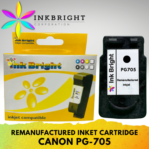 InkBright PG 705 Black Refillable (PG-705 PG705)