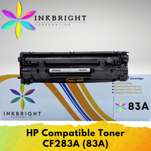 Load image into Gallery viewer, InkBright CF283A Toner Cartridge For Printer MFP M125 127fn 127fw M225dn M20dw (283A 83A)