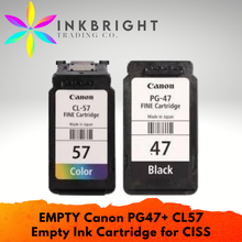 Load image into Gallery viewer, Canon &quot;EMPTY&quot; PG 47 Ink Cartridge