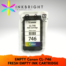 Load image into Gallery viewer, Canon &quot;EMPTY&quot; CL 746 Ink Cartridge