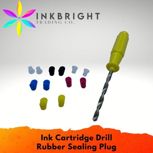 Ink Cartridge Drill + Sealing Plug (CISS Refill Tool for Canon/HP)