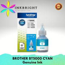 Load image into Gallery viewer, Original Brother BT5000 Ink Cyan (BT5000C) - FOR PRINTER DCP T310 T510W T710W MFC-T810W MFC-T910W