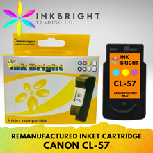 Load image into Gallery viewer, InkBright CL 57 Tri-Color Refillable (CL-57 CL57)