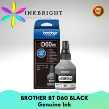 Load image into Gallery viewer, Original Brother BTD60 Ink Black - For T300 T310 T500W T510W T700W T710W T800W T810W T910W T4000DW T4500DW