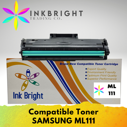 InkBright MLT-D111 Toner Compatible for Printer 2020 2020w 2070 2070w M2071 2074FW M2077 M2026 (D111s 111s)