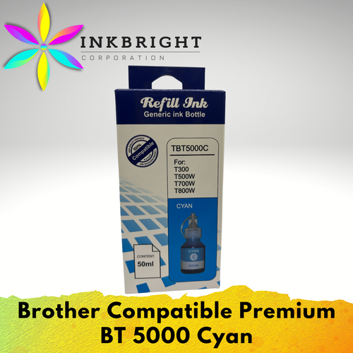 InkBright BT 5000 Ink Brother Compatible Cyan