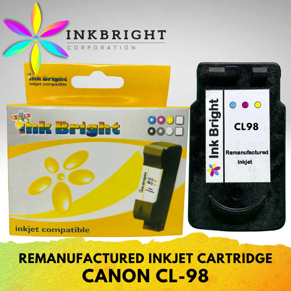 InkBright CL-98 Tri-Color Ink Refillable (CL 98 CL98) – Ink Bright Trading