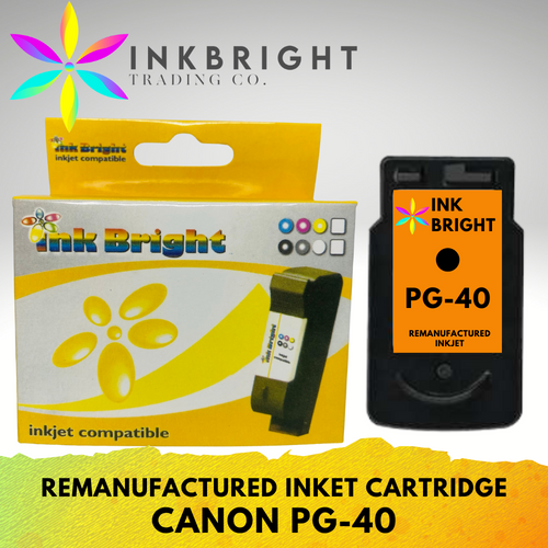 InkBright PG-40 Black Ink Cartridge (PG40 40)