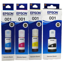 Load image into Gallery viewer, Epson Ink 001 Set (Black, Cyan, Yellow, Magenta)