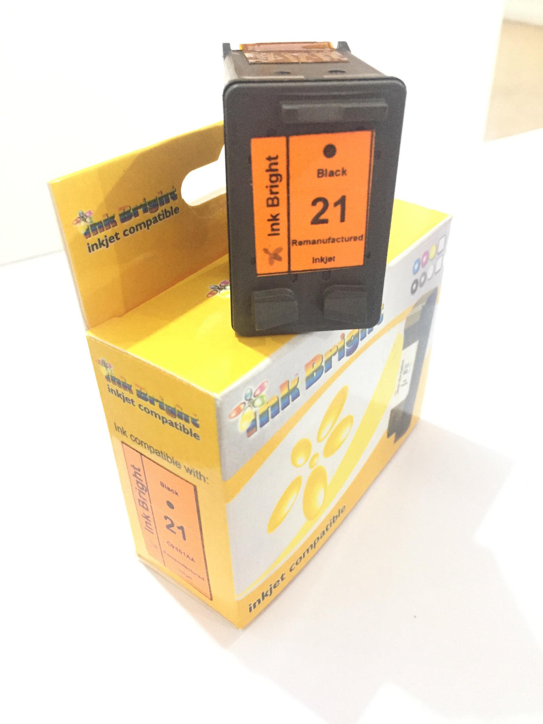 InkBright 21 Black Ink Cartridge (21b 21)