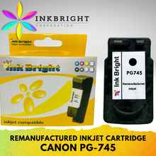 Load image into Gallery viewer, InkBright PG 745 Black Ink Refillable (PG-745 PG745)