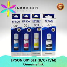 Load image into Gallery viewer, Epson Ink 001 Set (Black, Cyan, Yellow, Magenta)