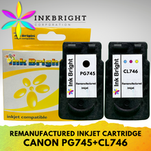 Load image into Gallery viewer, InkBright PG 745 Black Ink Refillable (PG-745 PG745)