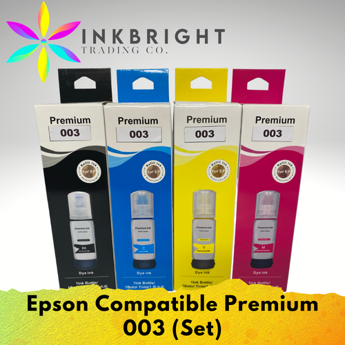 Premium Ink 003 Set (Black, Cyan, Yellow, Magenta)