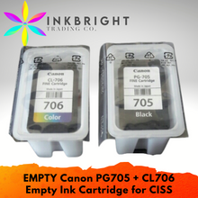 Load image into Gallery viewer, Canon &quot;EMPTY&quot; PG 705 Ink Cartridge