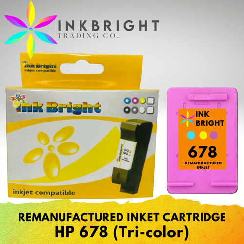 InkBright 678 Tri-color Ink Cartridge
