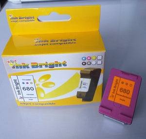 InkBright  680 Tri-Color Ink Cartridge (680C)